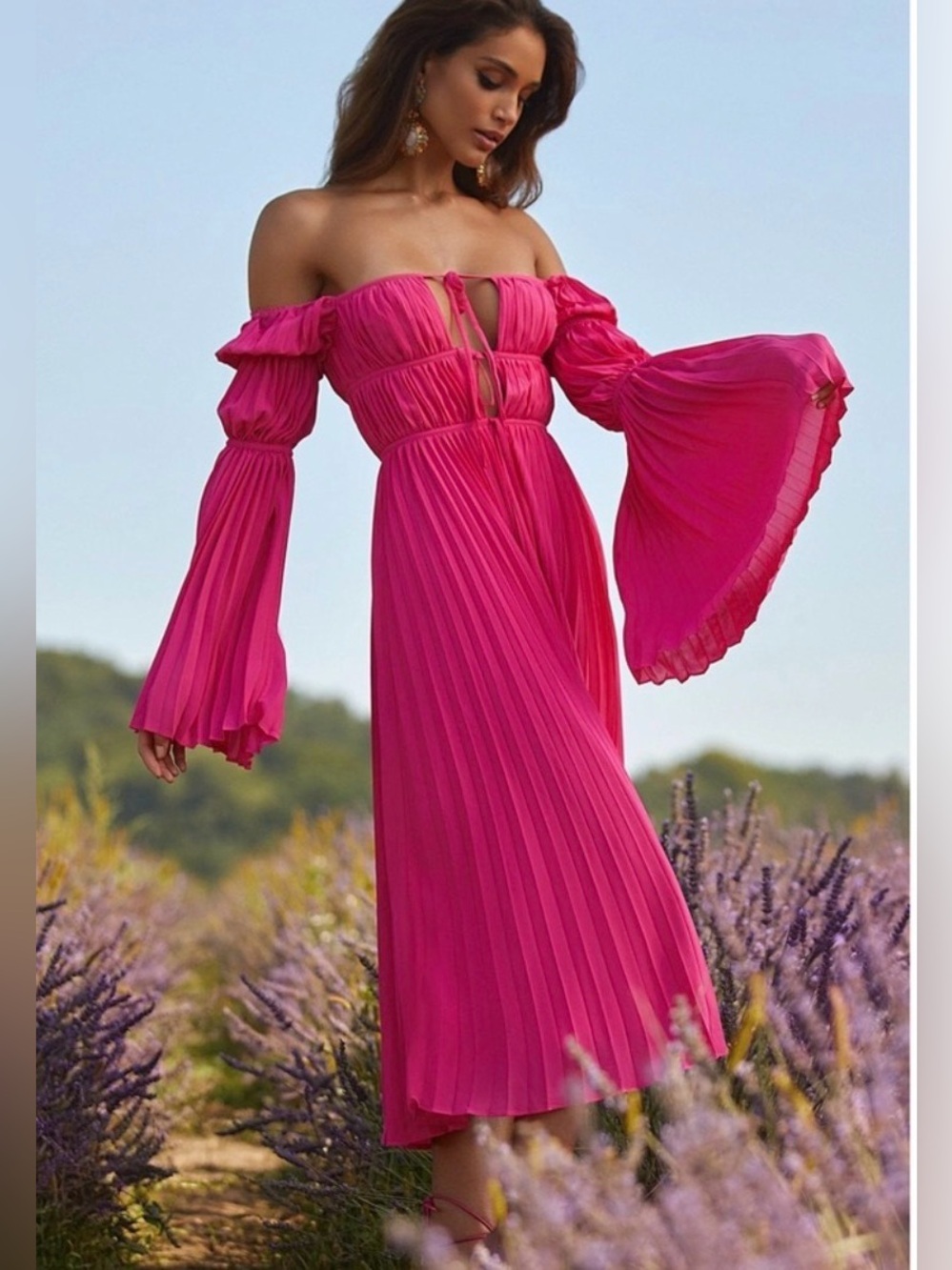 ALAMOUR - Hot Pink Analu Dress - Picture 2 of 8
